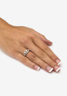 Platinum & Silver Promise Ring with Diamond-Accent, , alternate image number 2