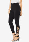 Lattice Essential Stretch Capri Legging, BLACK, hi-res image number null