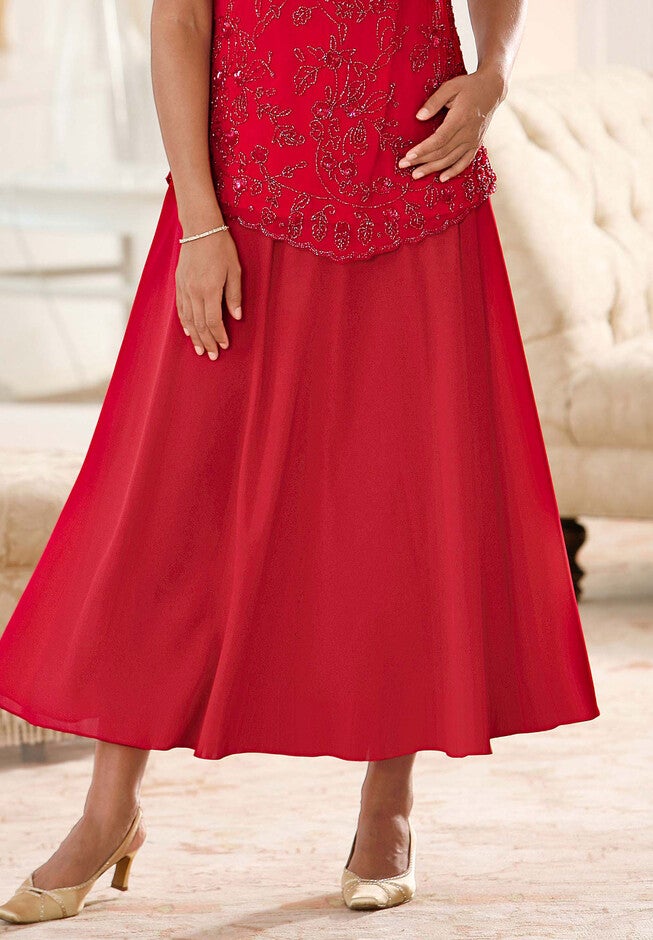 Long Georgette Skirt, , alternate image number null