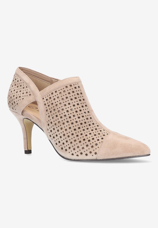 Tiana Booties, ALMOND SUEDE LEATHER, hi-res image number null