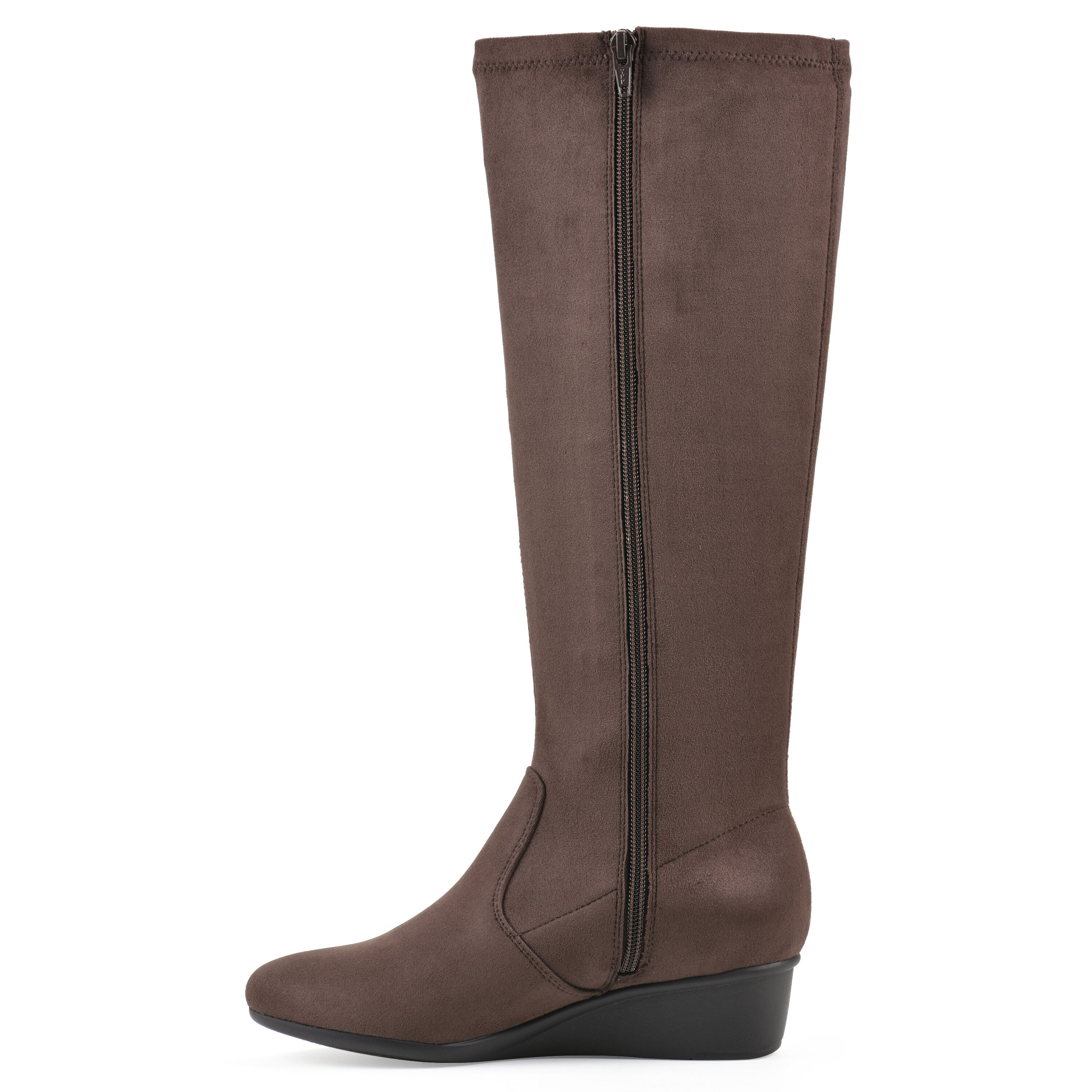 Bolmont Tall Shaft Wedge Boot, DARK BROWN, alternate image number 3