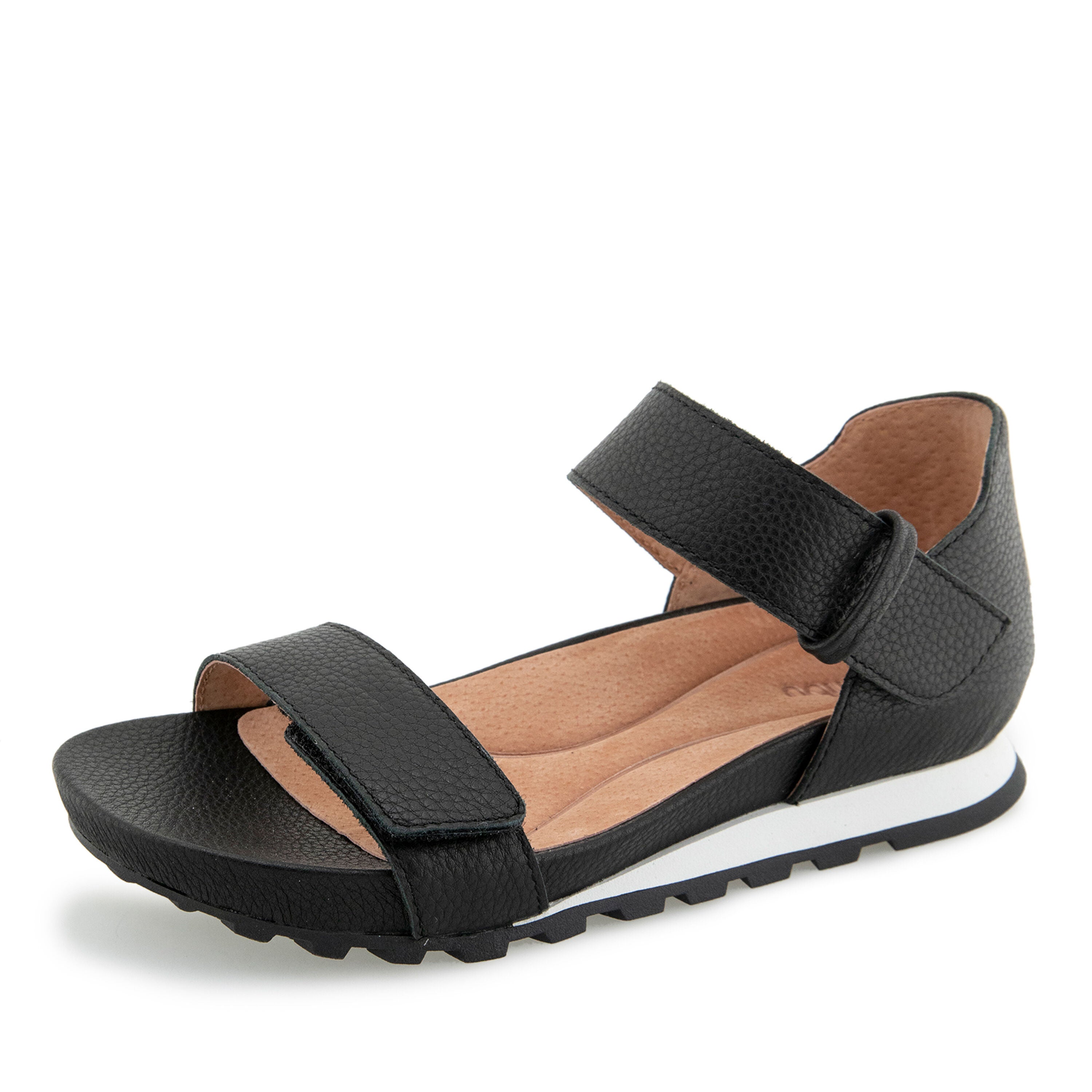 Linda Casual Wedge Sandal, BLACK, alternate image number 6