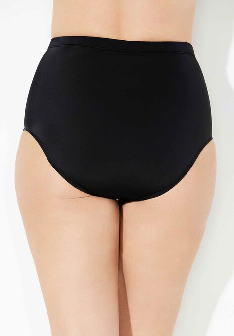 Shirred High Waist Swim Brief, , on-hover image number null