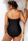 Fringe Bandeau One Piece Swimsuit, , on-hover image number null
