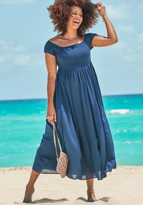 Harper Tie Dye Cover Up Maxi Dress, MIDNIGHT, hi-res image number null