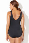 Chlorine Resistant High Neck One Piece Swimsuit, , on-hover image number 1