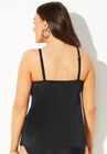 Tie Front Underwire Tankini Top, , on-hover image number null