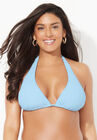 Elite Triangle Bikini Top, RIBBED BABY BLUE, hi-res image number null