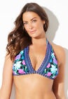 Romancer Triangle Bikini Top, FLORAL GARDEN, hi-res image number null