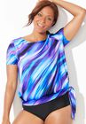 Chlorine Resistant Blouson Swim Tee, , alternate image number null