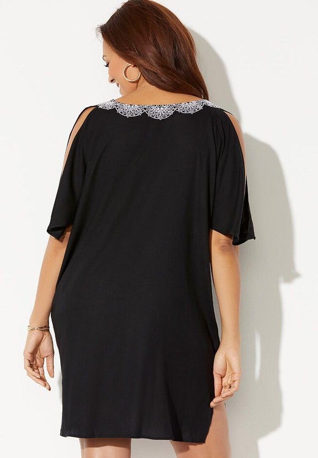 Hadley Embroidered Cover Up Tunic, , on-hover image number 1