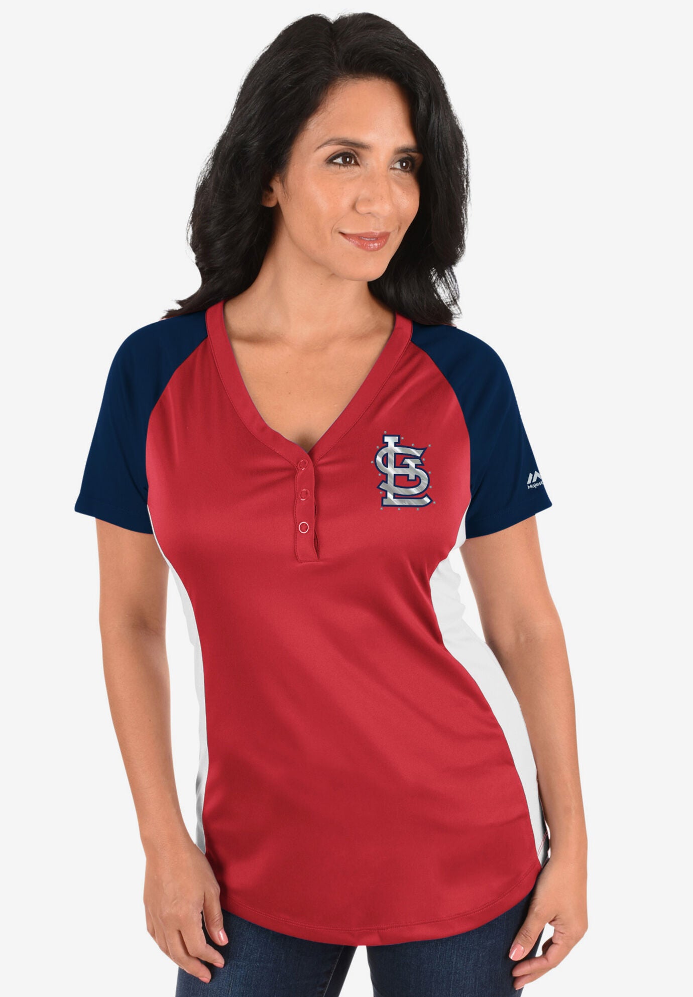 Cardinals Three-Button T-Shirt, CARDINALS, hi-res image number 0