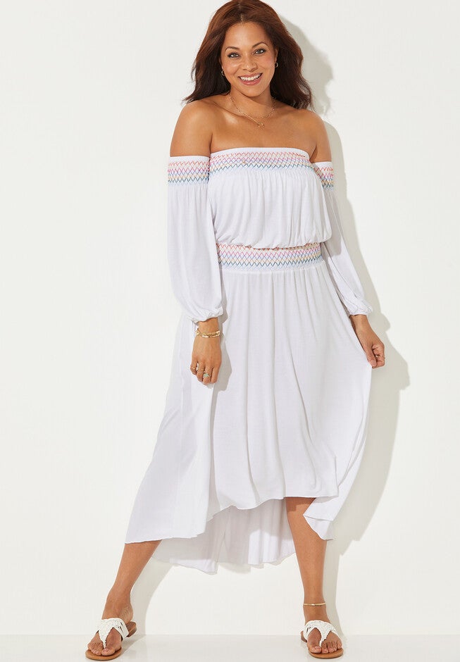 Elle Off the Shoulder Dress Cover Up, , alternate image number null