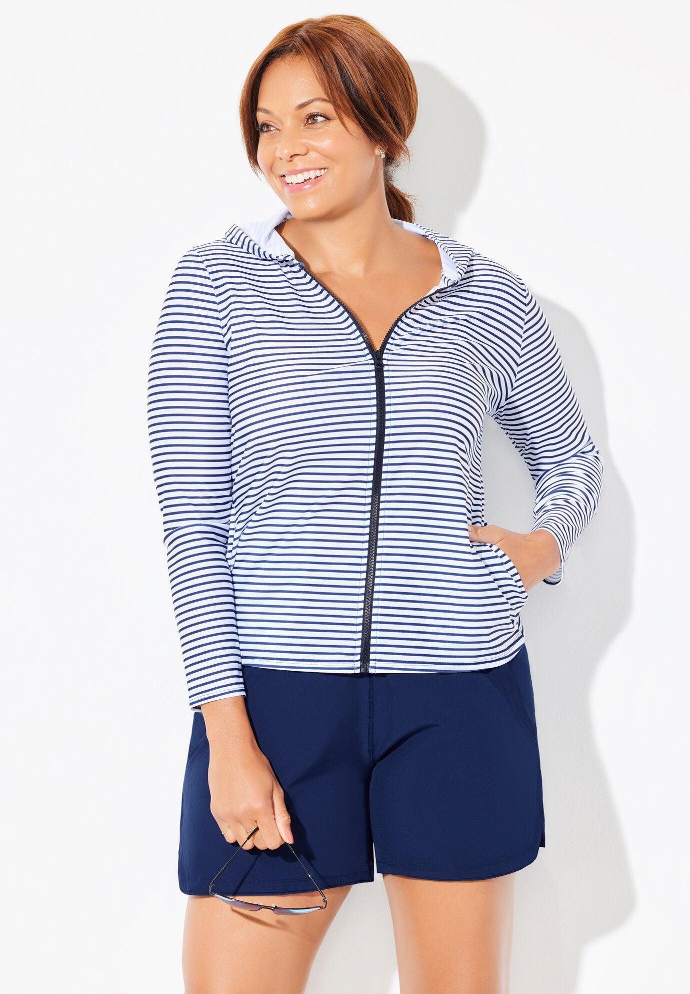 Chlorine Resistant Zip Hoodie Set, , hi-res image number null