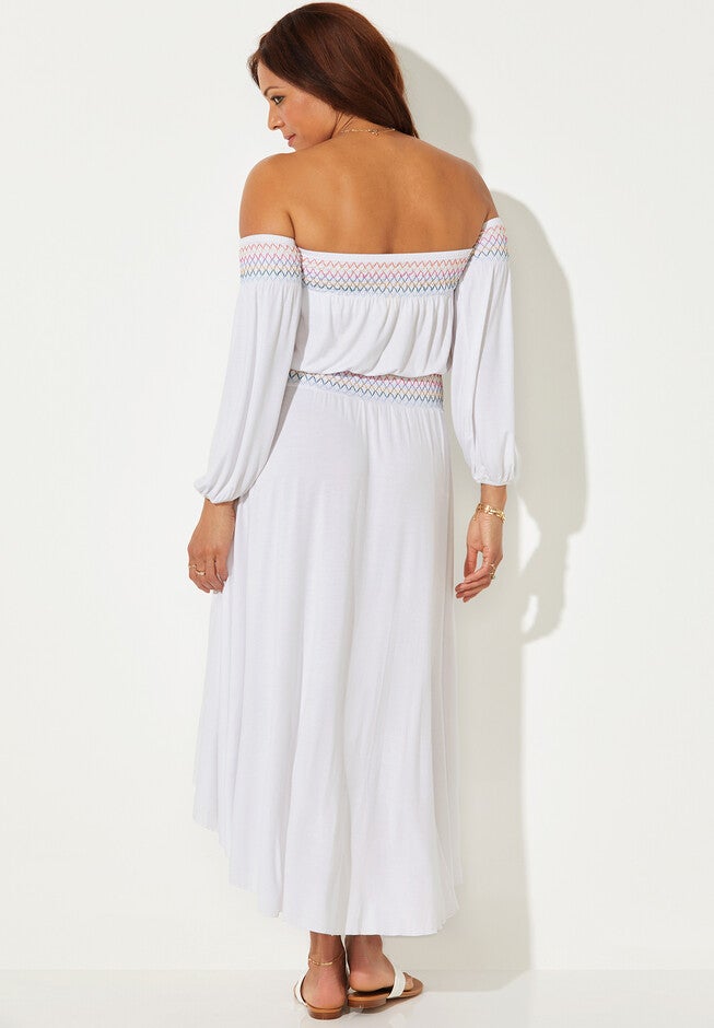 Elle Off the Shoulder Dress Cover Up, , on-hover image number null
