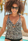 Keyhole Underwire Tankini Top, DAISY DANCE, hi-res image number null