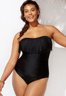 Fringe Bandeau One Piece Swimsuit, , alternate image number null