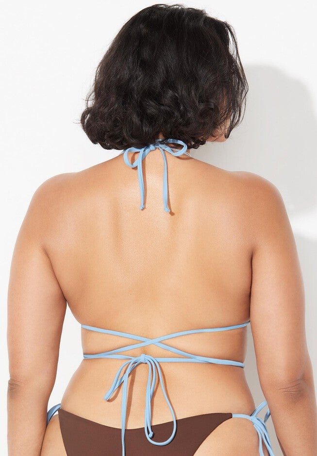 The Veronica Reversible Crisscross Triangle Top, , alternate image number null