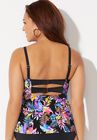 Faux Flyaway Underwire Tankini Top, , on-hover image number null
