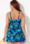 High Neck Wrap Swimdress, , on-hover image number null