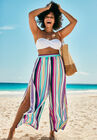 Mara Beach Pant with Side Slits, HAPPY STRIPE, hi-res image number null
