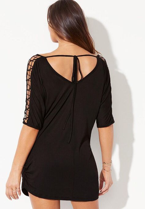 Kinsley Cut Out Cover Up Tunic, , alternate image number null