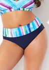 Foldover Swim Brief, MULTI STRIPE, hi-res image number null