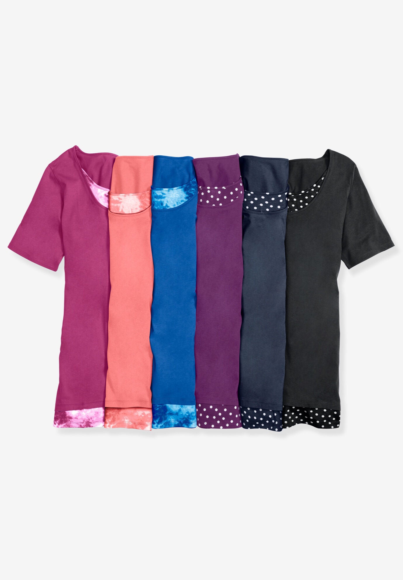 Layered-Look Print Tunic, , alternate image number 4