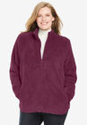 Fluffy Fleece Jacket, DEEP CLARET, hi-res image number null