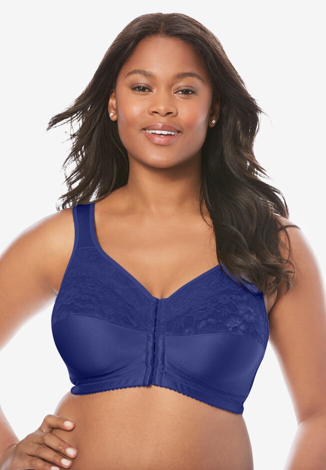 Easy Enhancer® Wireless Front Hook Cotton Bra , ULTRA BLUE, hi-res image number 0