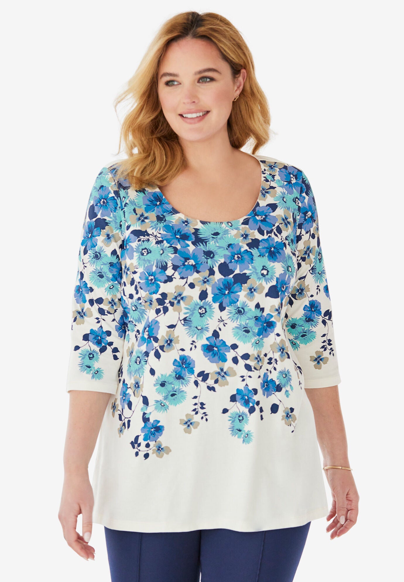 7-Day Floral Print Tunic, , alternate image number 4