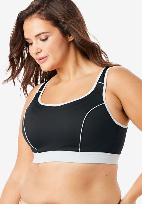 High-Impact Underwire Sport Bra , BLACK, hi-res image number null