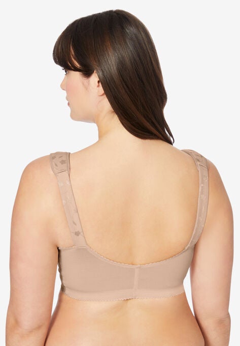Jacquard Front-Close Wireless Bra, , on-hover image number null