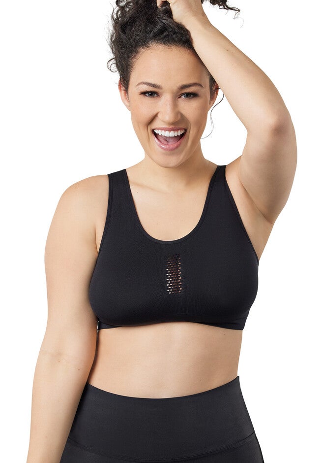 The Steffi Cooling Comfort Everyday Bra, BLACK, hi-res image number 0