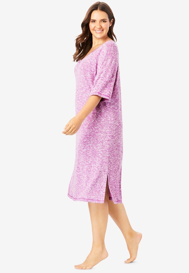 Short Marled Sleepshirt , , alternate image number null