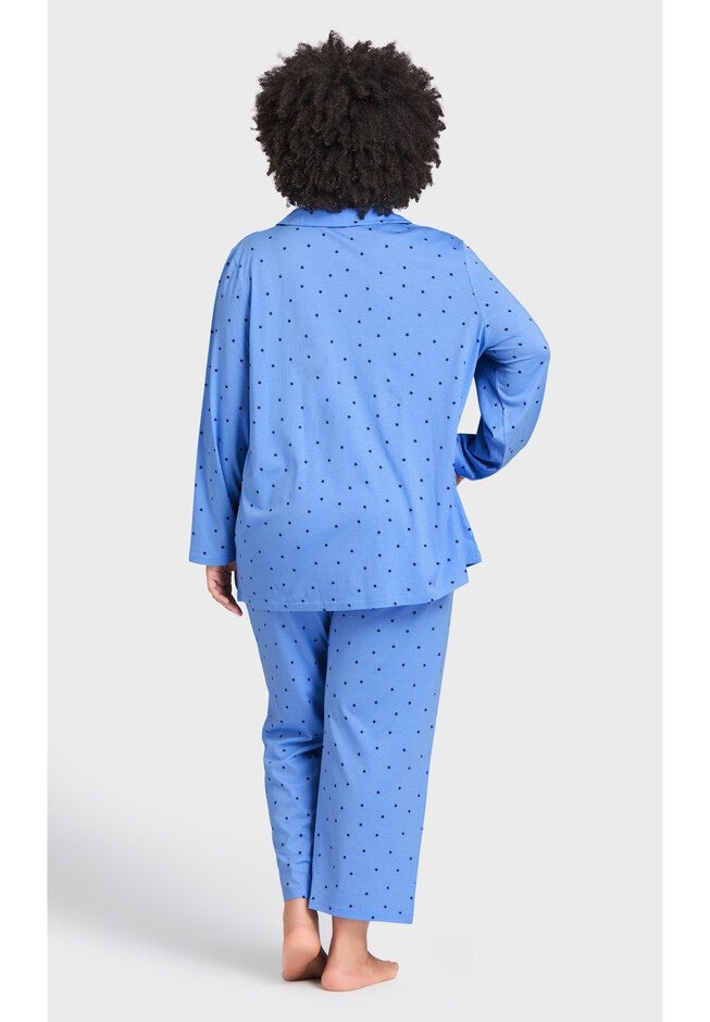 Button Star Sleep Top, STAR PRINT, alternate image number null