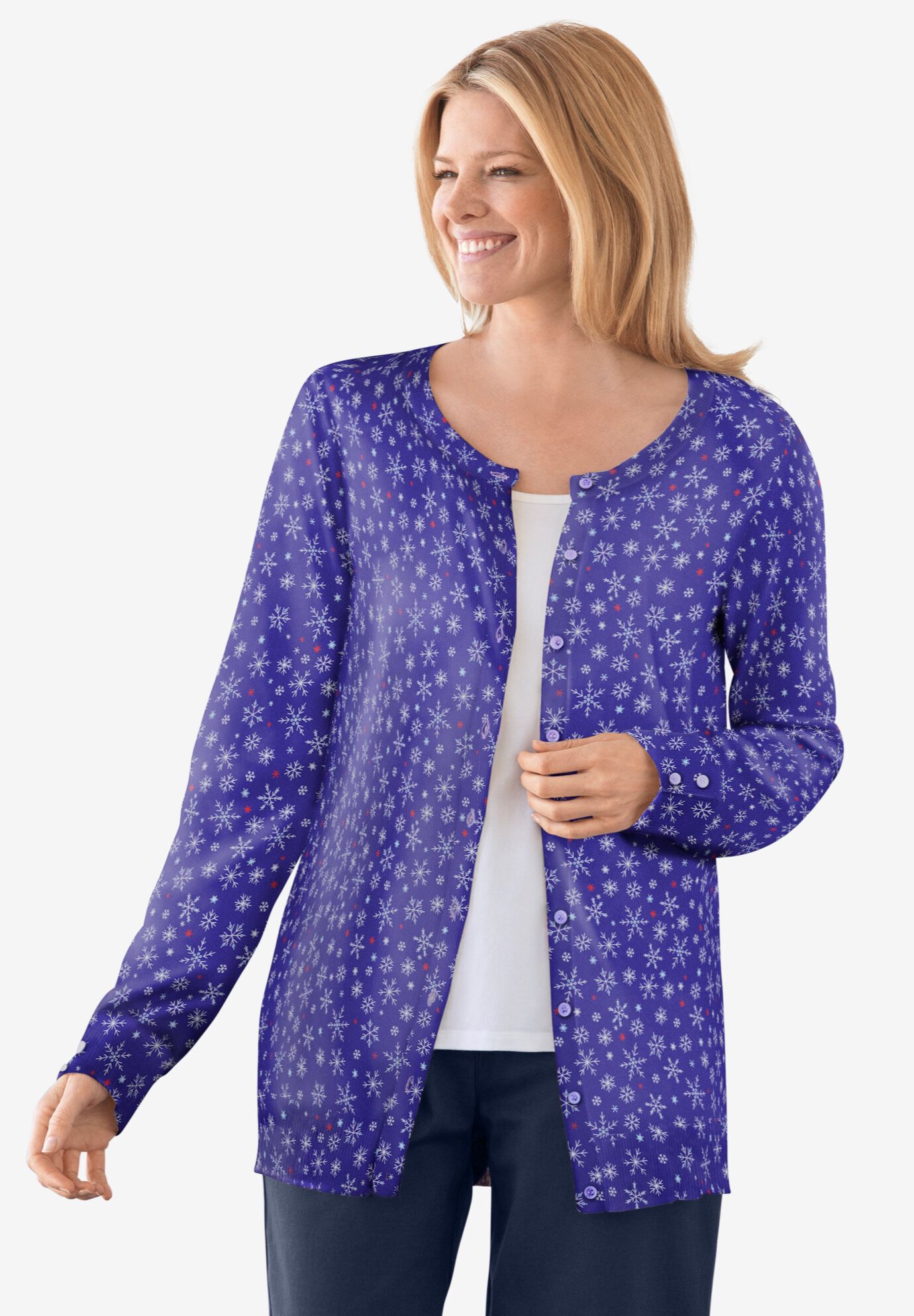 women's plus size white cardigan sweater