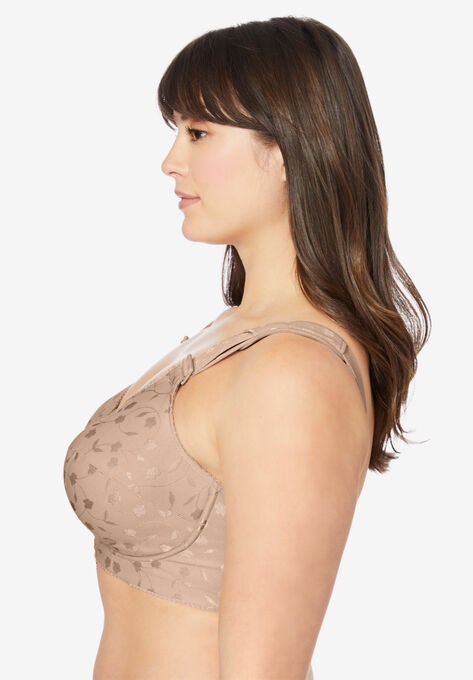 Jacquard Front-Close Wireless Bra, , alternate image number null