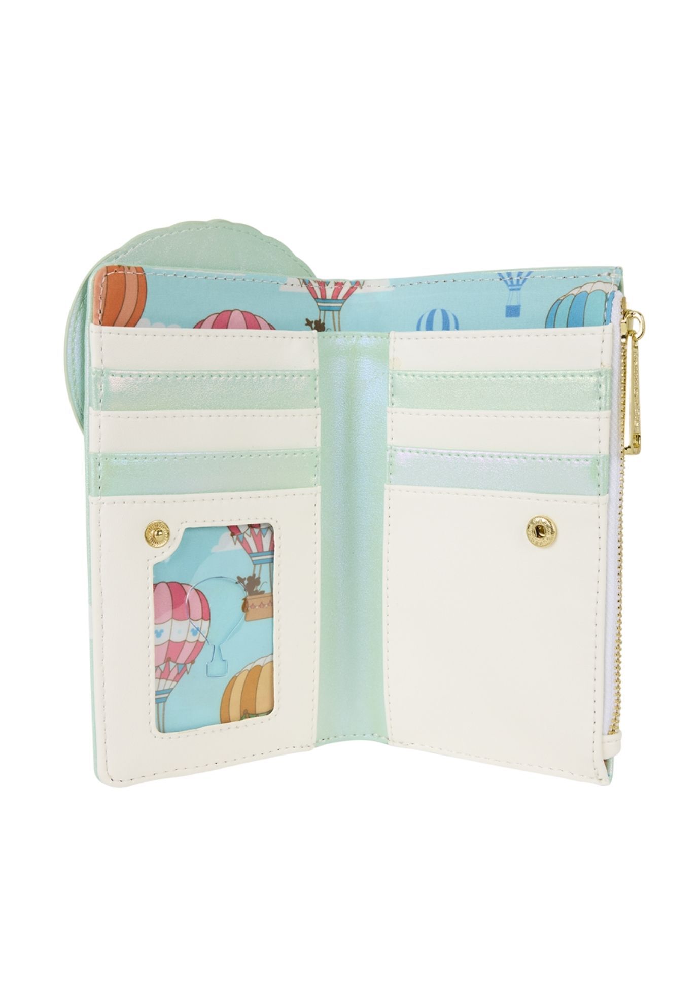 Loungefly x Disney Mickey & Friends Hot Air Balloon Flap Wallet, BLUE, alternate image number 2