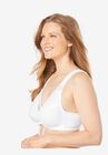 Front-Close Cotton Lace Wireless Posture Bra 5100531, , alternate image number 2
