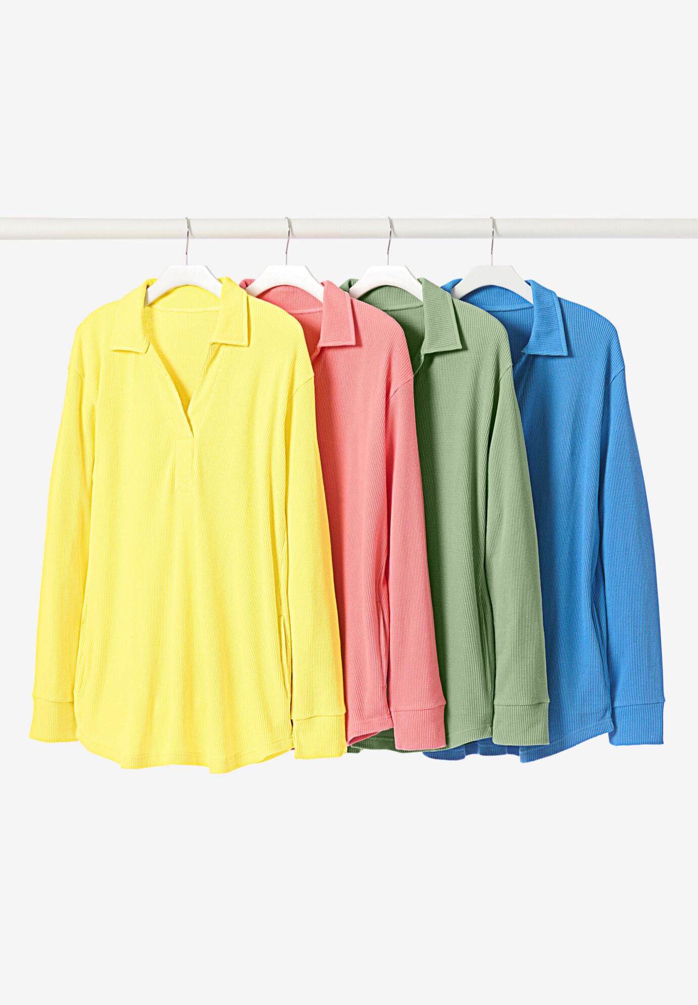 Relaxed Waffle-Thermal Tunic, , alternate image number 3