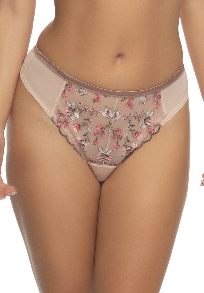 Allure Embroidered Thong, ROSE GLASS RSG, hi-res image number 0