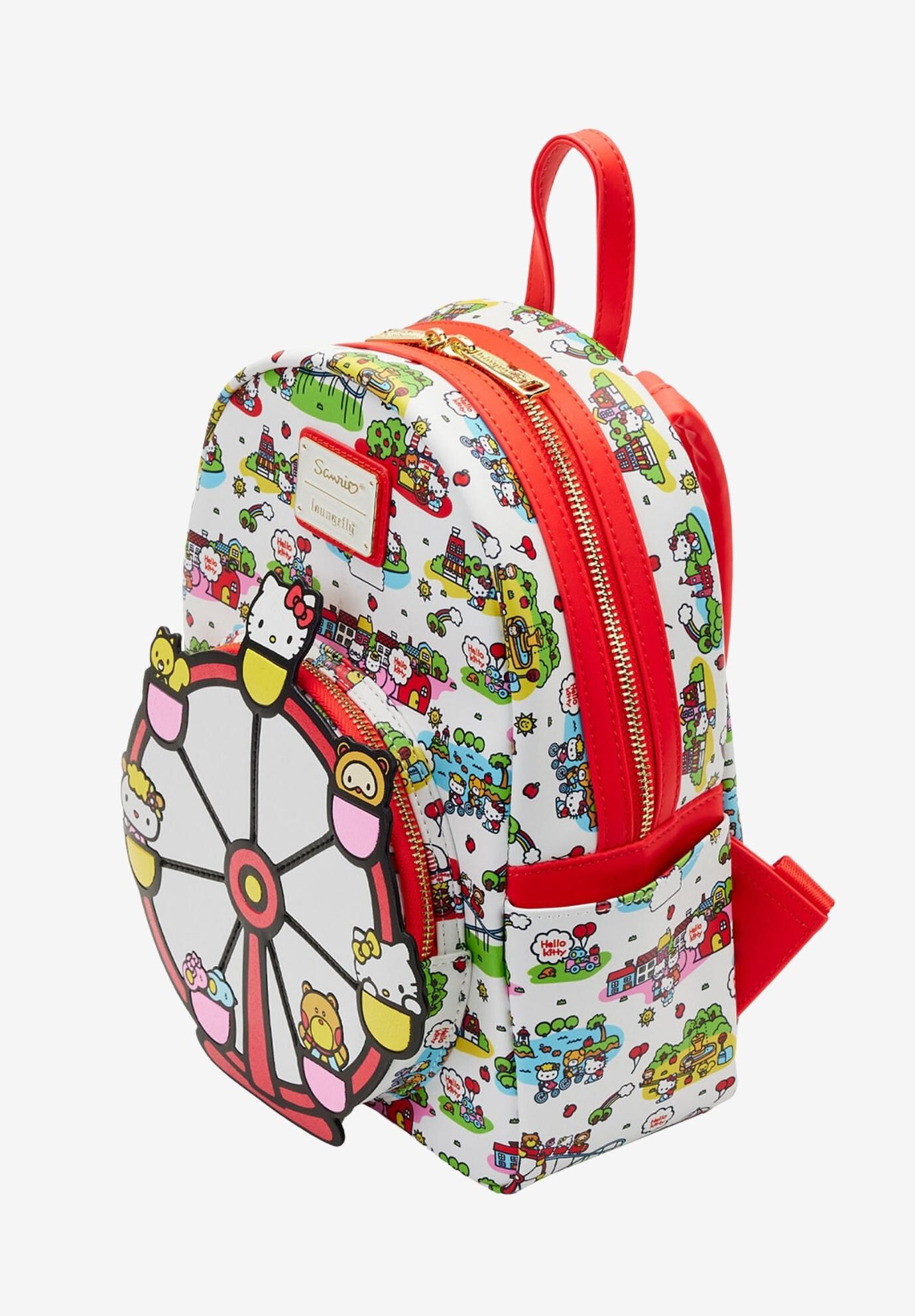 Loungefly x Sanrio Hello Kitty & Friends Carnival Mini Backpack, WHITE, alternate image number 3