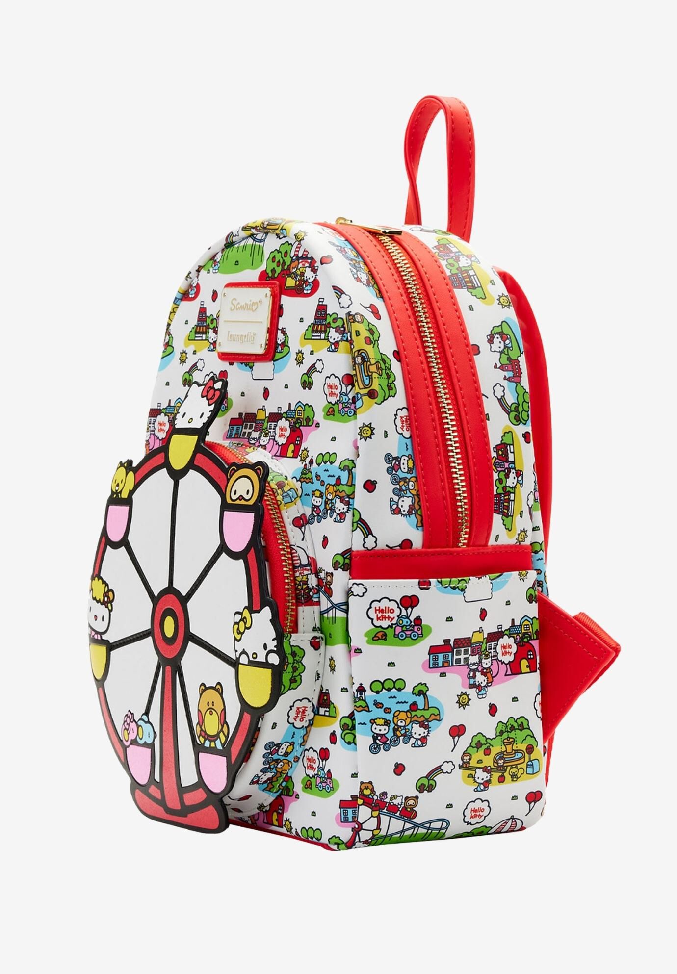 Loungefly x Sanrio Hello Kitty & Friends Carnival Mini Backpack, WHITE, alternate image number 2