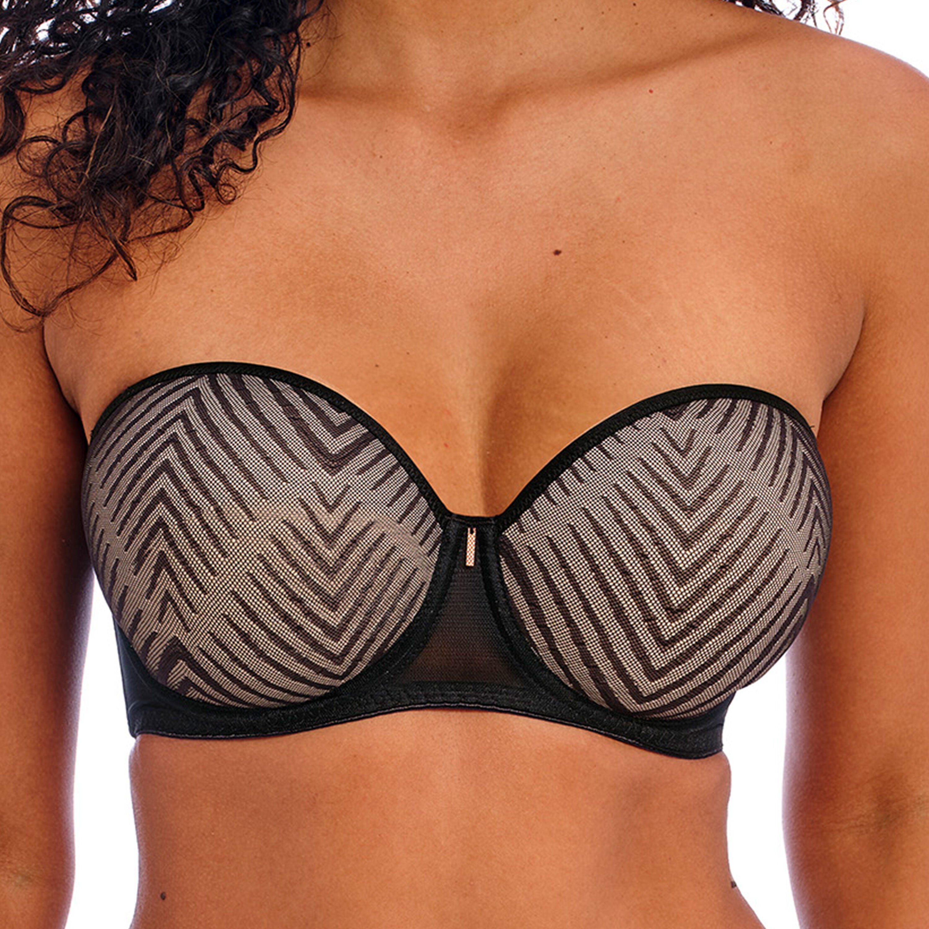 Tailored Underwire Molded Strapless Bra, BLACK, hi-res image number 0