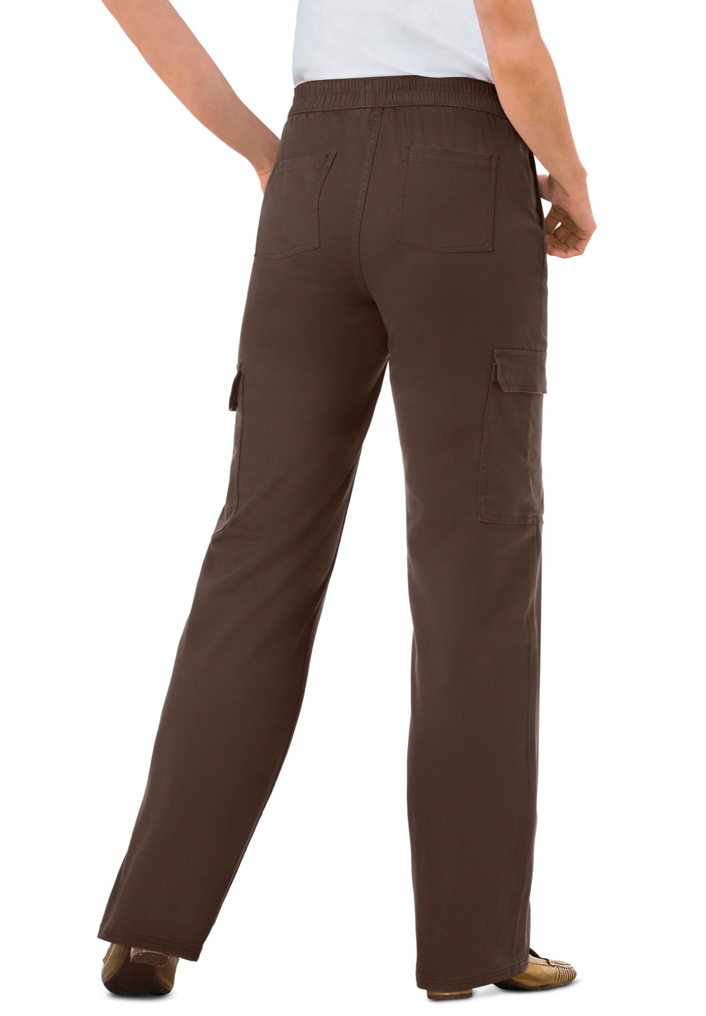 Straight-Leg Cargo Pant, CHOCOLATE, on-hover image number 1