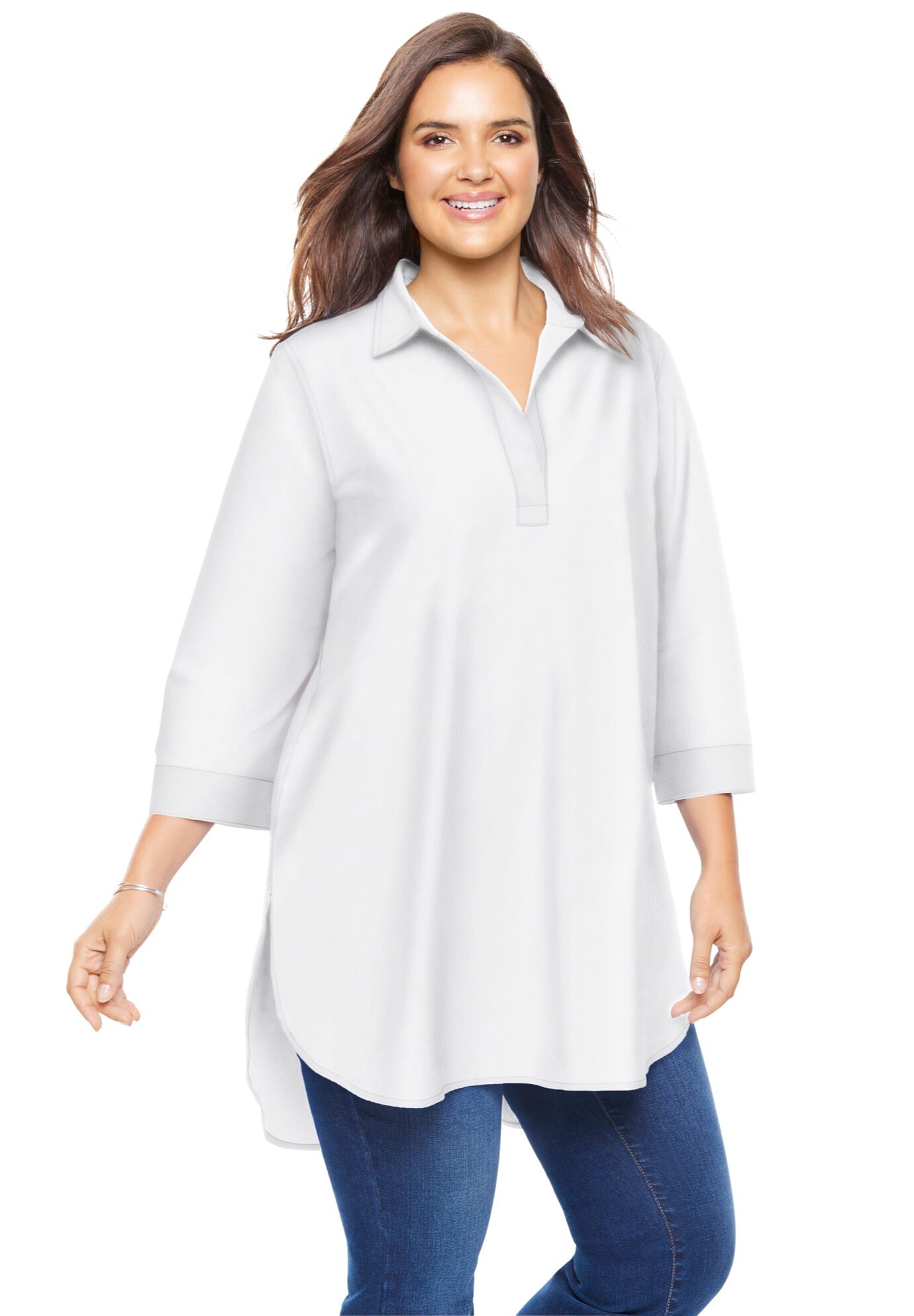 Perfect Popover Collared Shirt, , alternate image number 3