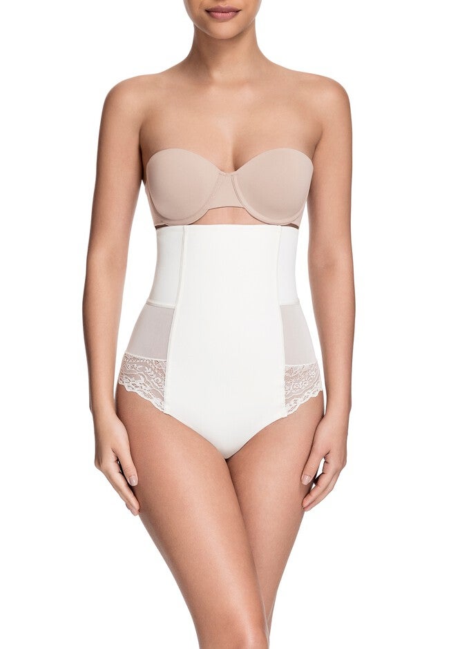 Brazilian Flair High Waist Thong , SOFT IVORY, hi-res image number 0