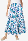 Knit Panel Skirt, BLUE BLOSSOM, hi-res image number null