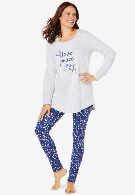 2-Piece PJ Legging Set , EVENING BLUE LIGHTS, hi-res image number null